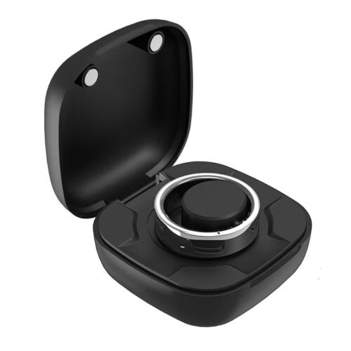 Smart Ring Charging Case Magnetic Black Wireless Charging Case For Smart Ring | OEM ODM Manufacturer - Charging Cases for ...
