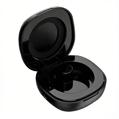 Smart Ring Charging Case Magnetic Black Wireless Charging Case For Smart Ring | OEM ODM Manufacturer - Charging Cases for ...