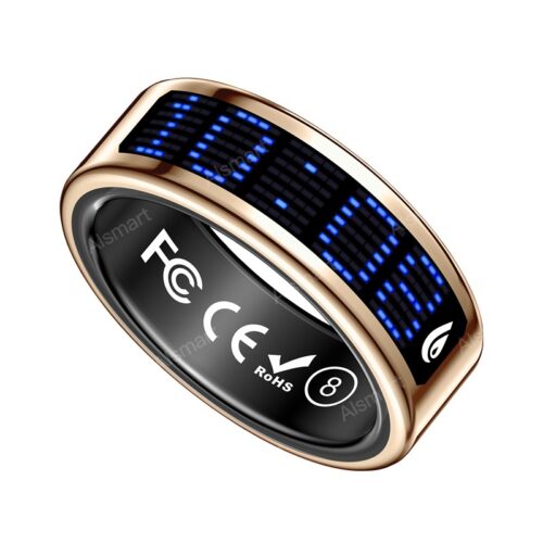 Wearable Health Ring With TFT Premium Display, Touch Control & Wireless Charging, B2B Manufacturer Wholesale SR16 - Sm...