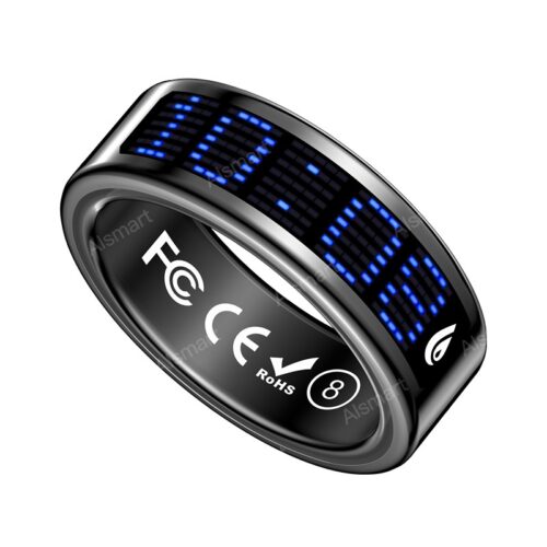Wearable Health Ring With TFT Premium Display, Touch Control & Wireless Charging, B2B Manufacturer Wholesale SR16 - Sm...