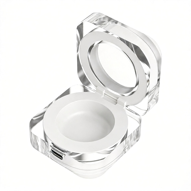 Smart Ring Charging Case Crystal Clear Magnetic Charging Case 500mAh Type‑C For Smart Ring | OEM ODM Supplier - Charging...