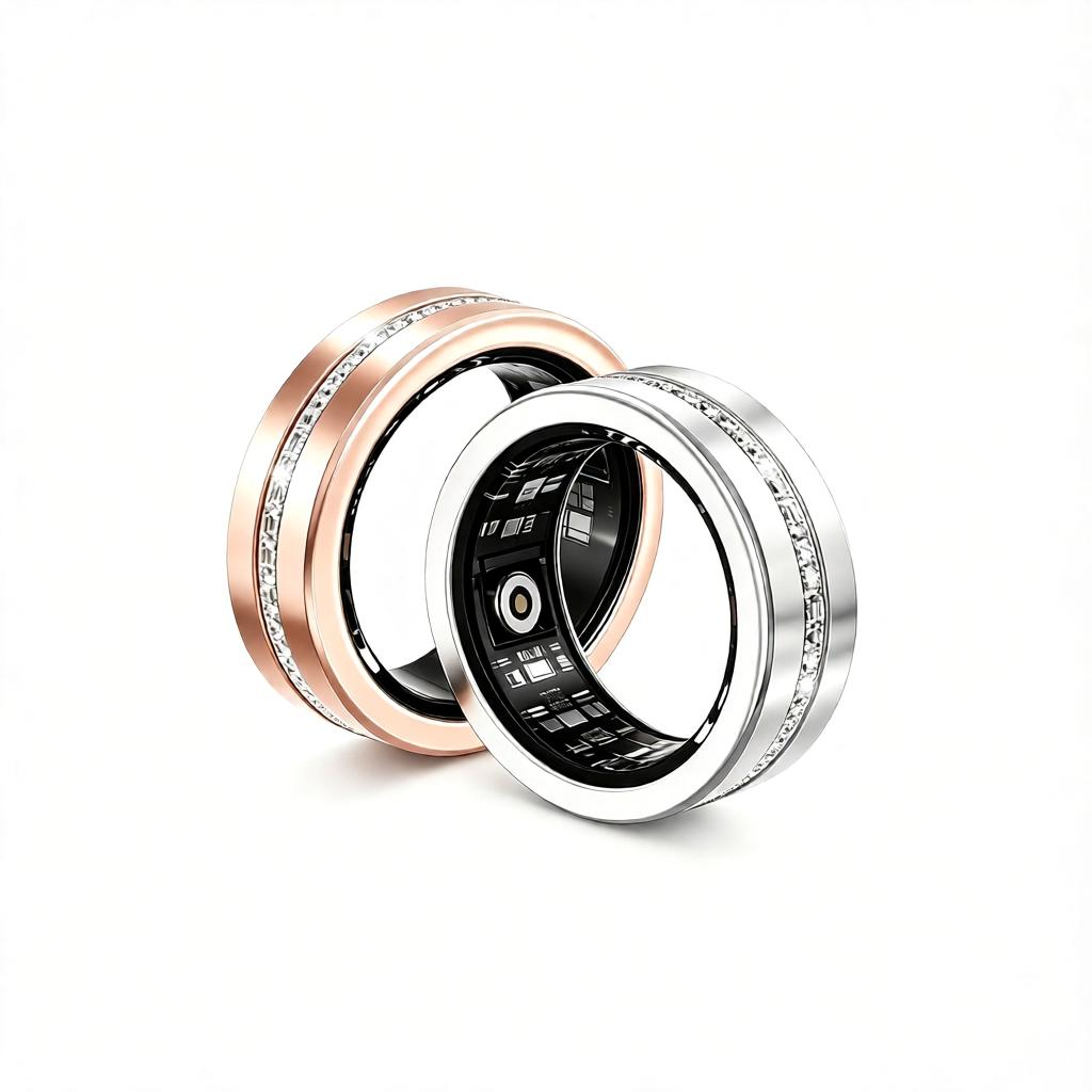 Luxury Intelligent Health Ring, Fitness Tracker with Sleep & Health Monitoring, B2B OEM ODM Manufacturer V6 - Smart Ri...