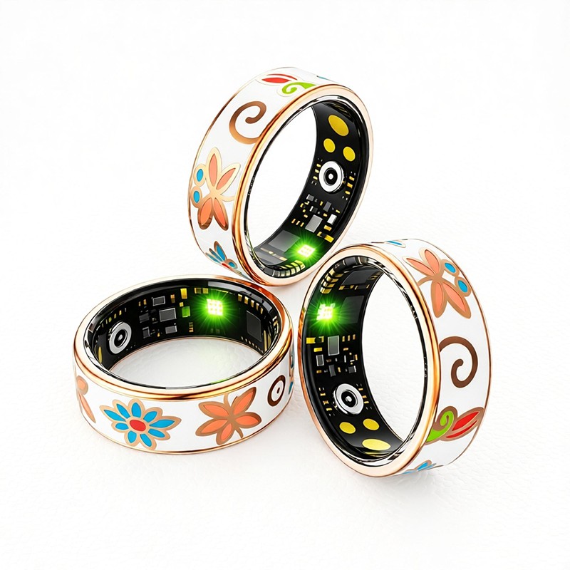 R18 Fashion Color Enamel Smart Ring - IP68 Waterproof Health & Sports Fitness Tracker Wholesale