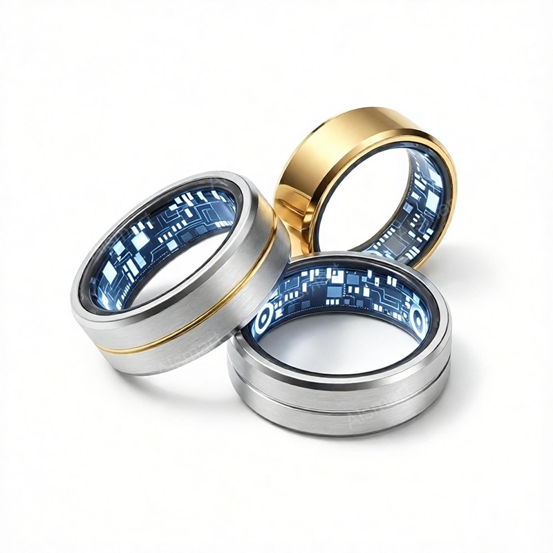 Fashion Wearable Smart Ring | Health & Sleep Tracker, Stainless Steel,IP68 Waterproof Smart Ring factory SR01 - Smart ...