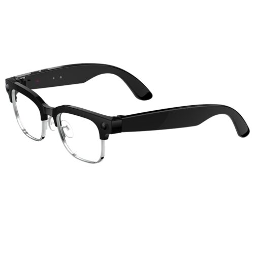 8MP HD Camera AI Smart Glasses (Interpolated 32MP), Business‑style Metal Half‑frame W630T - Smart Glasses - AISmart Te...