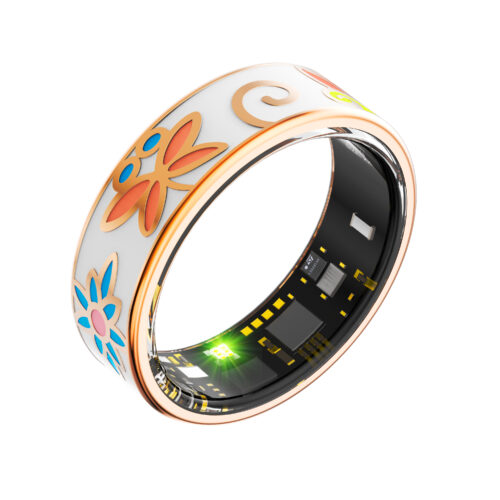 Fashion Enamel Smart Ring | IP68 Waterproof Health & smart ring wholesale for B2B Wholesale R18 - Smart Rings - AISmar...