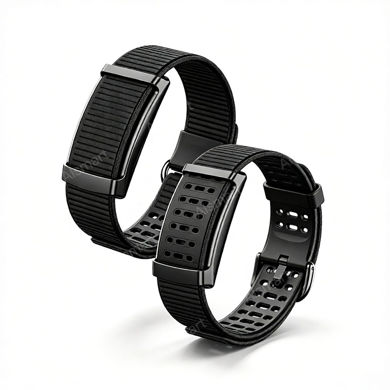 Screenless Smart Band Y25S, 2 styles replacement wrist bands for fitness tracker